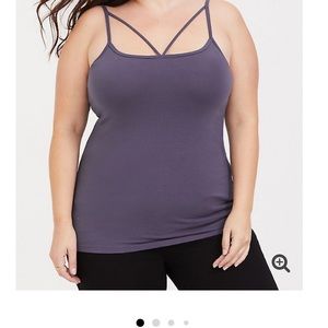 Grey strappy foxy cami